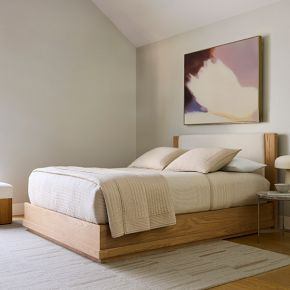 Berkely Wood &amp; Upholstered Bed | West Elm (US)