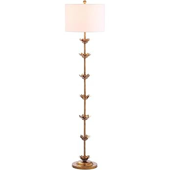 Safavieh FLL4003A Lighting Collection Landen Leaf 63.5" Antique Gold Floor Lamp, Metal | Amazon (US)
