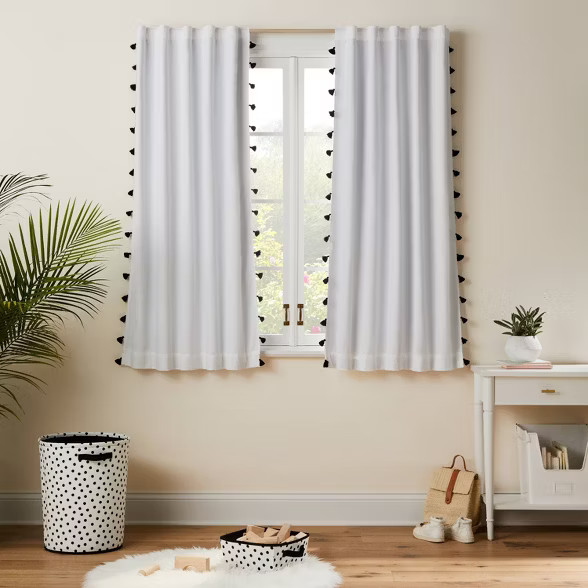 Blackout Tassel Curtain Panel - Pillowfort™ | Target