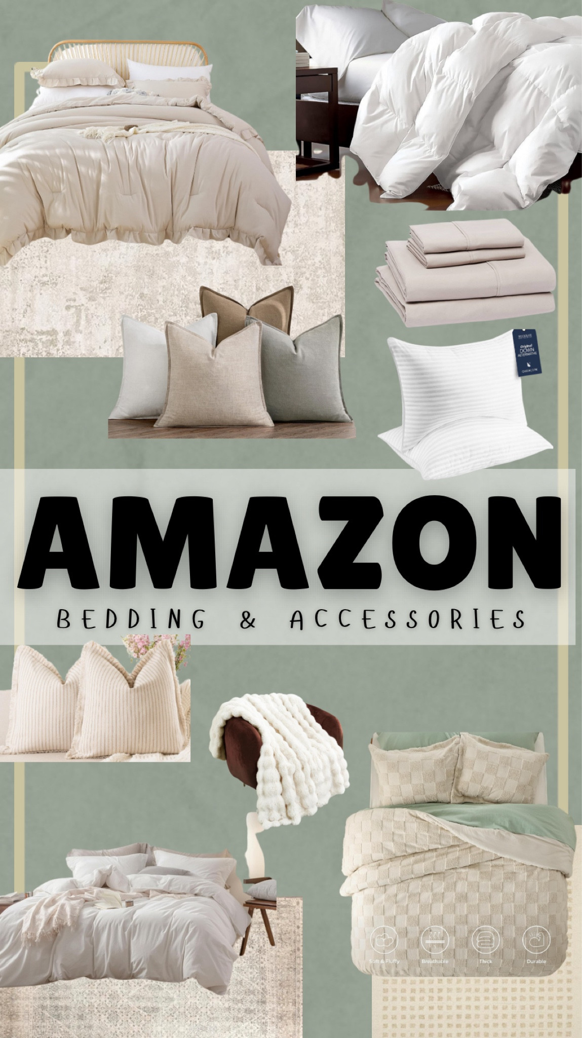 Transform your sleep experience with Amazon bedding! 🛏️ 

sheets, cozy, comforters, pillowcases, plush throws, blanket, pillow 

#AmazonBedding #CozySleep #LuxuryBedding #Comforters #SoftSheets #Pillows #BedSets #MattressPads #ThrowBlankets #HypoallergenicPillows #CozyBedroom #PlushBedding #SleepEssentials #AffordableBedding #BedroomDecor #BestBedding #AmazonDeals #ComfortAndStyle #PerfectSleep #BeddingForAll #RestfulNight #SleepUpgrade #comforter #bedding

#LTKMostLoved #LTKFamily #LTKHome