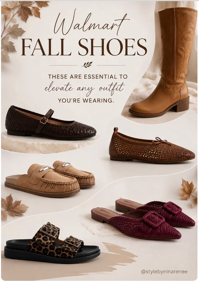 Walmart is bringing ALL the fall shoe finds! 🍂👟🤎 From cute everyday sneakers to chic flats, boots & more—these are the perfect affordable shoes to elevate all your fall looks without breaking the bank! 🙌
Shop my Walmart favorites before your size sells out! 🛒✨
#WalmartFinds #WalmartFashion #WalmartShoes #FallShoes #FallFashion #AffordableFashion #WalmartStyle #FallOutfitIdeas #LTKFinds #StyleByNinaRenee