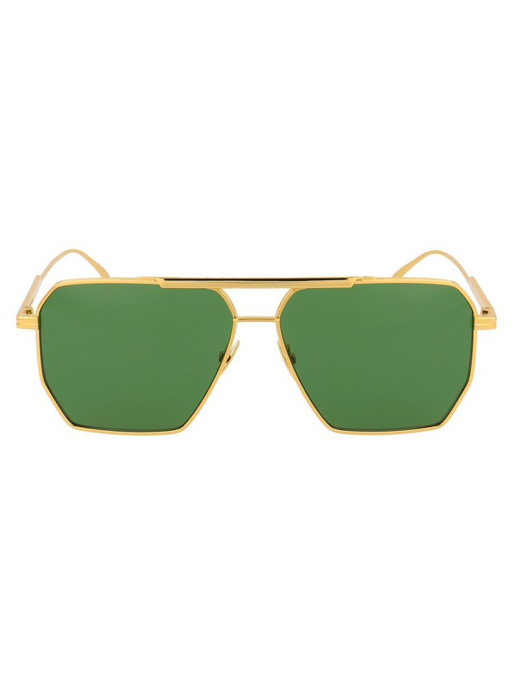 Bottega Veneta Eyewear Pilot Frame Sunglasses | Cettire Global
