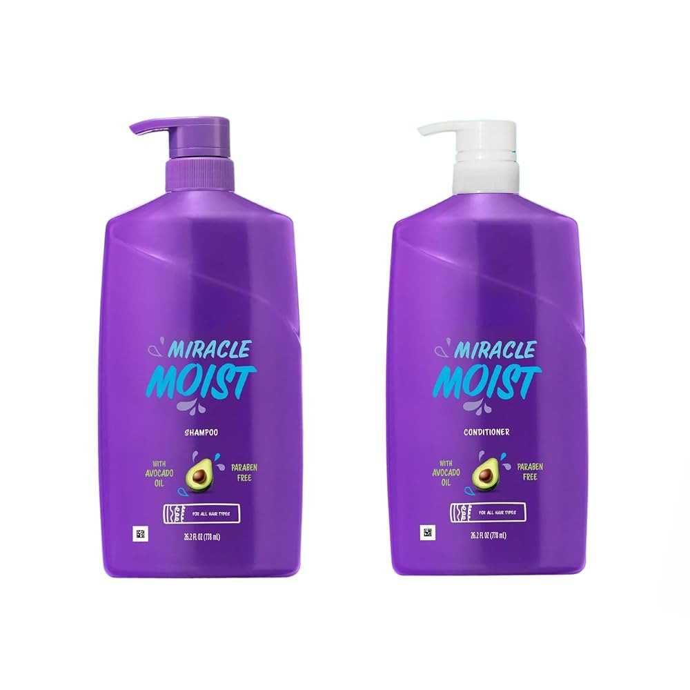 Miracle Moist Shampoo and Conditioner Dual Pack, 26.2 fl oz Each, 2 Pack | Hydrating Hair Care wi... | Amazon (US)