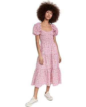 MOON RIVER Women's Smocked Dress | Amazon (US)