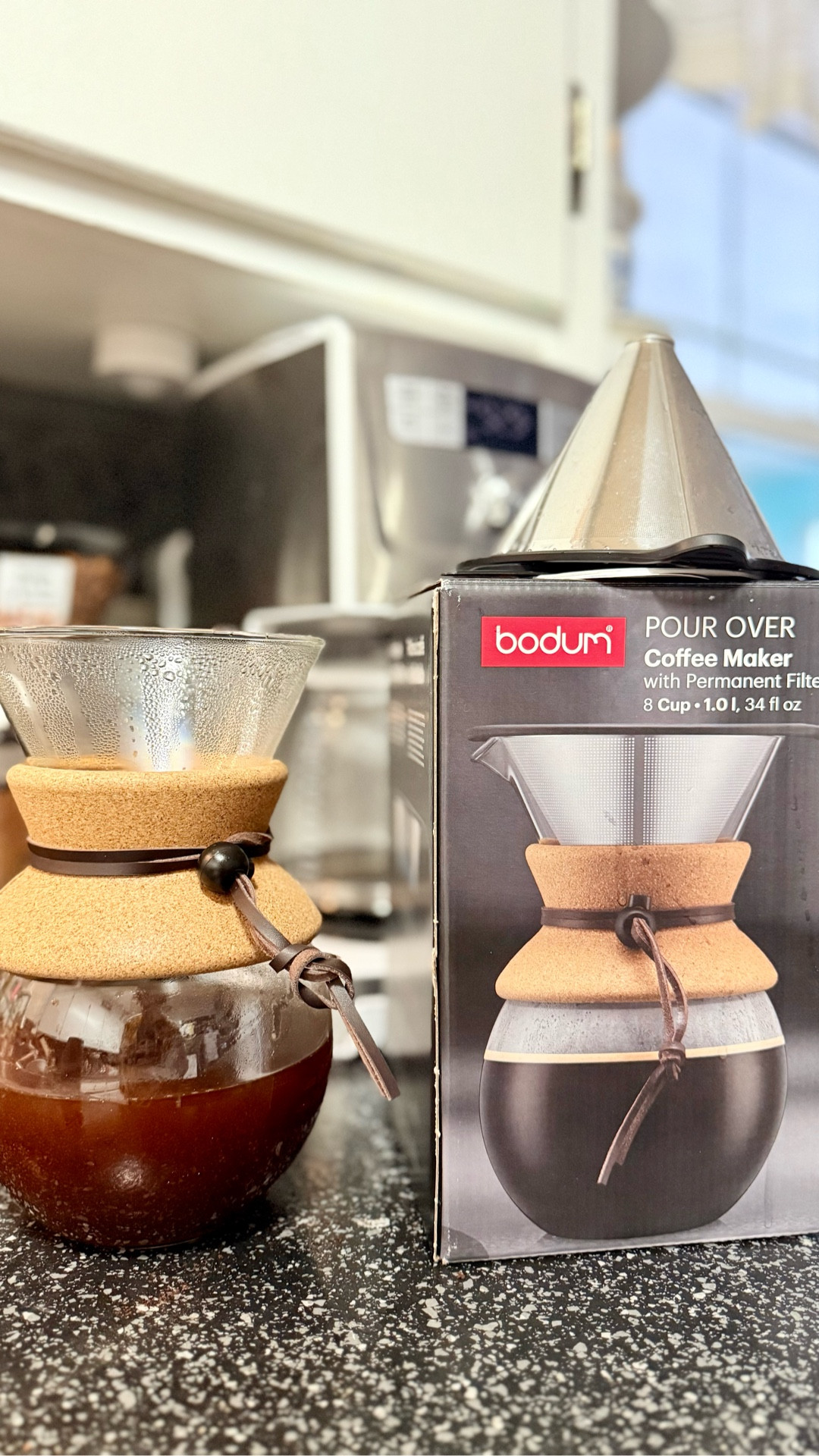 My in-laws replaced our broken pour over coffee maker for Christmas with a nice little upgraded version. (This post includes gifted items).

Elevate your morning coffee routine with better tasting coffee (in my opinion) from your old drip! 

We got the burr mill grinder for Christmas from my mom a few years ago.

And the electric kettle was gifted by Amazon in exchange for my honest review. 

#LTKFindsUnder50 #LTKHome