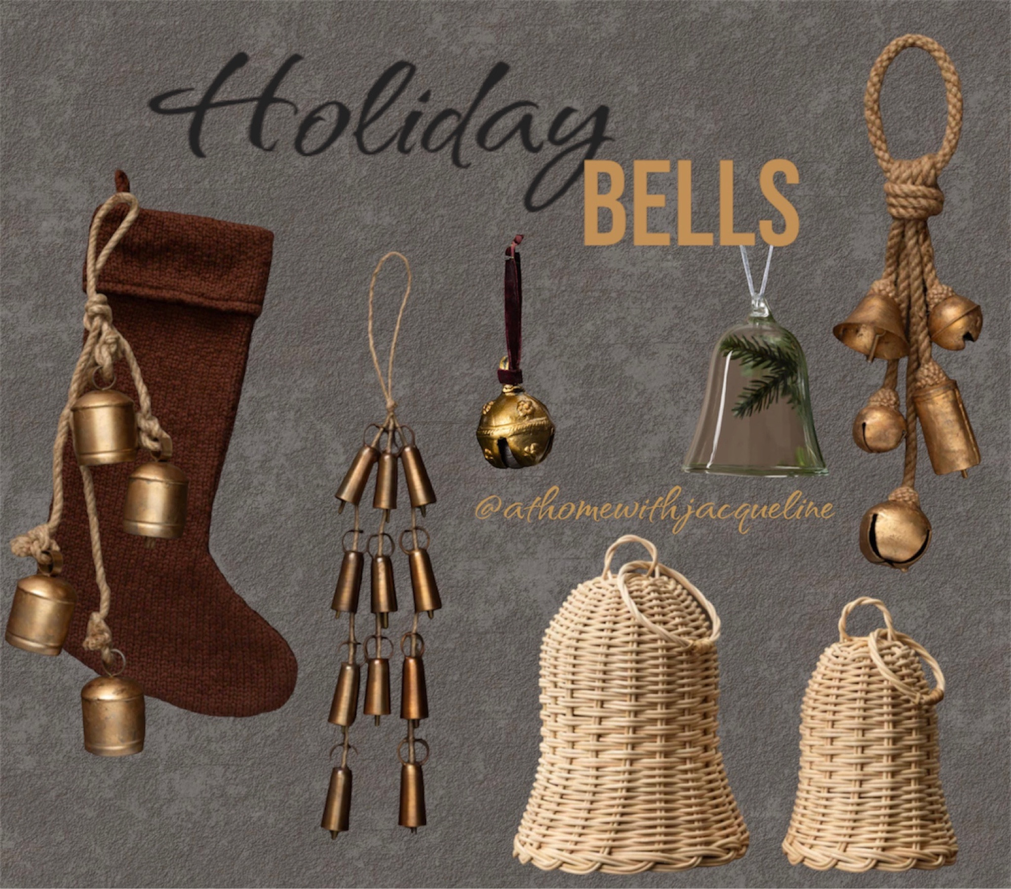 Rong in the holidays with these gorgeous bell 🔔 decor pieces. 

#LTKHolidaySale #LTKhome #LTKHoliday