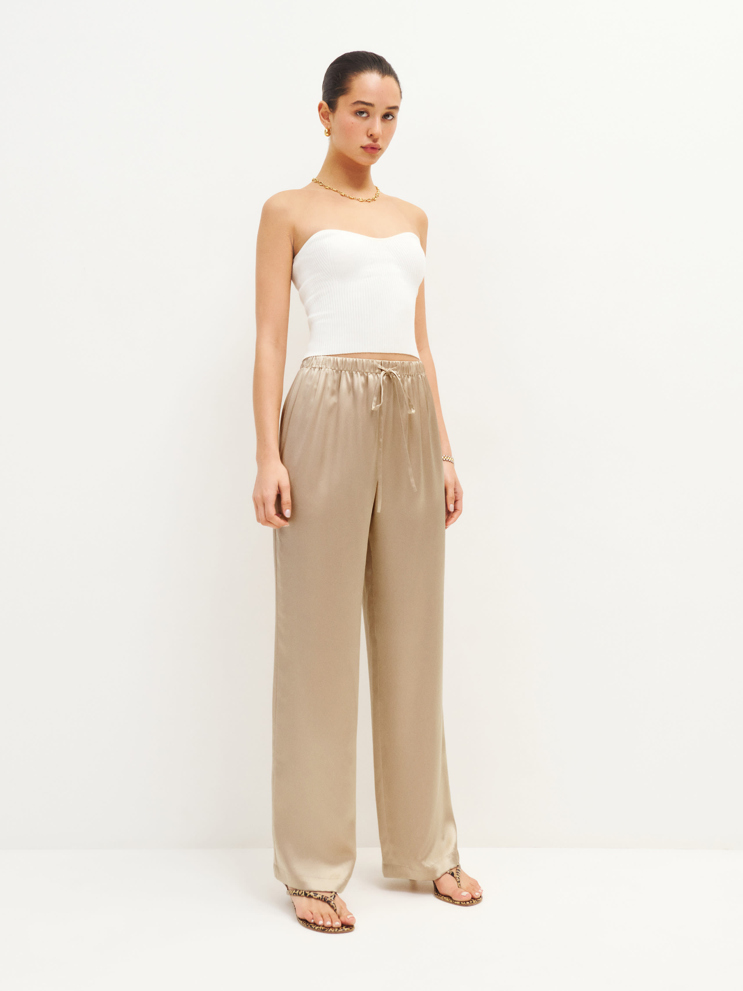 Olina Silk Pant | Reformation (Global)