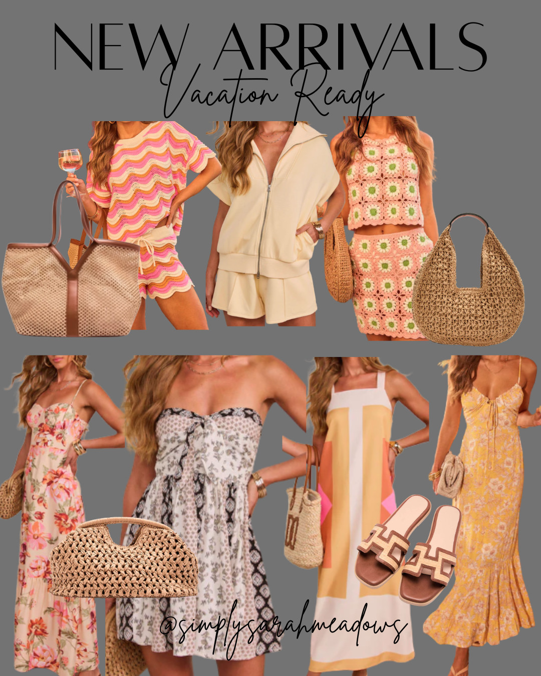 New arrivals and officially vacation ready! These pieces are giving effortless chic - from the cutest crochet sets to flowy maxi dresses and the perfect woven bags. Lightweight, flattering, and so easy to style for spring break, beach trips, or warm sunny days. I'm obsessed with every single look. Use code FEB35 for 35% off, and MATCH40 for 40% off. Follow me for more! #LTKStyle #LTKSpring #VacationREady #ResortWear #SpringFashion #BeachVacation #OOTDInspo #WovenBags #MaxiDressSeason #TrendingNow #MomStyle  

 #LTKSpringSale #LTKSeasonal #LTKSaleAlert