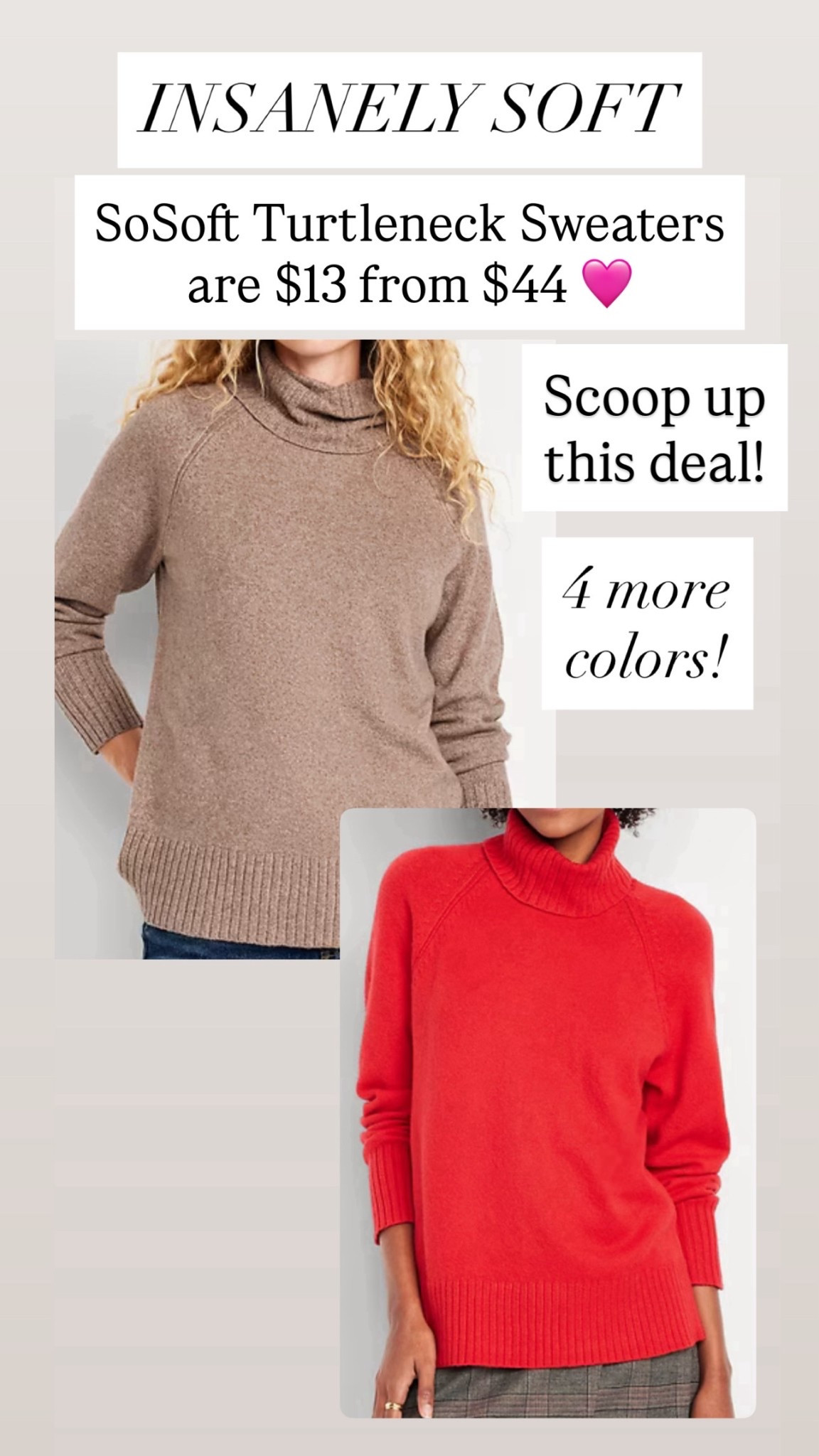 These are the softest sweaters ever! These feel like Kashmir, they’re that kind of soft. These are all on sale right now for 70% off!

#LTKSaleAlert
