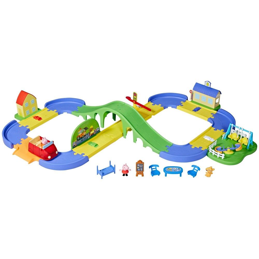Peppa Pig All Around Peppa's Town Set with Adjustable Track | Target