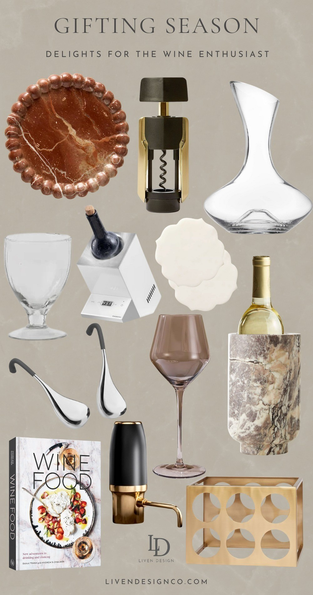 Gift for the wine lover. Gift for her. Gift for him. Wine coaster. Wine chiller. Wine glasses. Wine opener. Home bar. Glassware 

 #LTKGiftGuide #LTKHoliday #LTKFindsUnder50