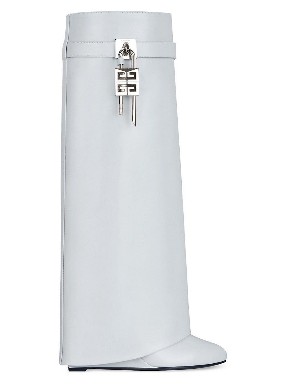 Shark Lock Pants Boots in Box Leather | Saks Fifth Avenue