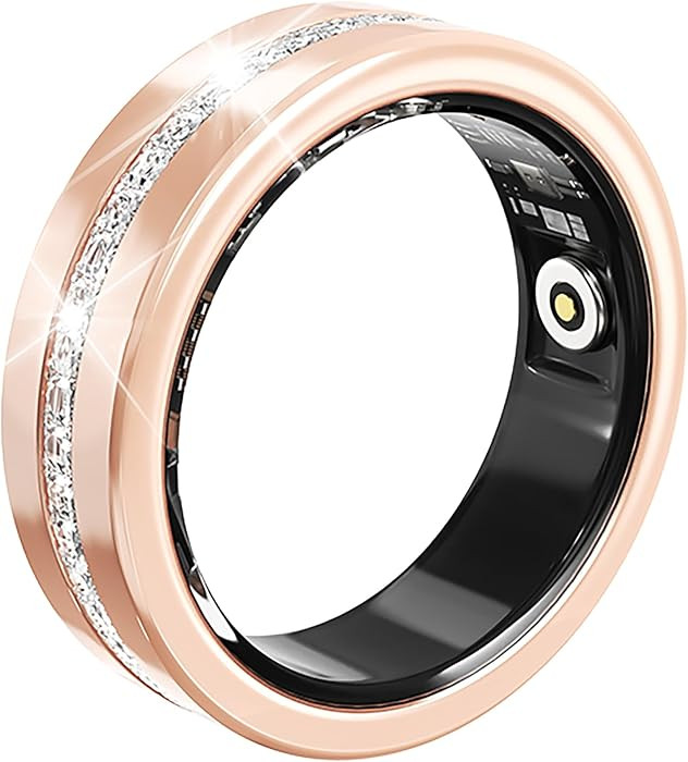 Smart Fitness Ring for Women Diamond Ring Activity Tracker Heart Rate Monitor Sleep Tracker Smart... | Amazon (US)