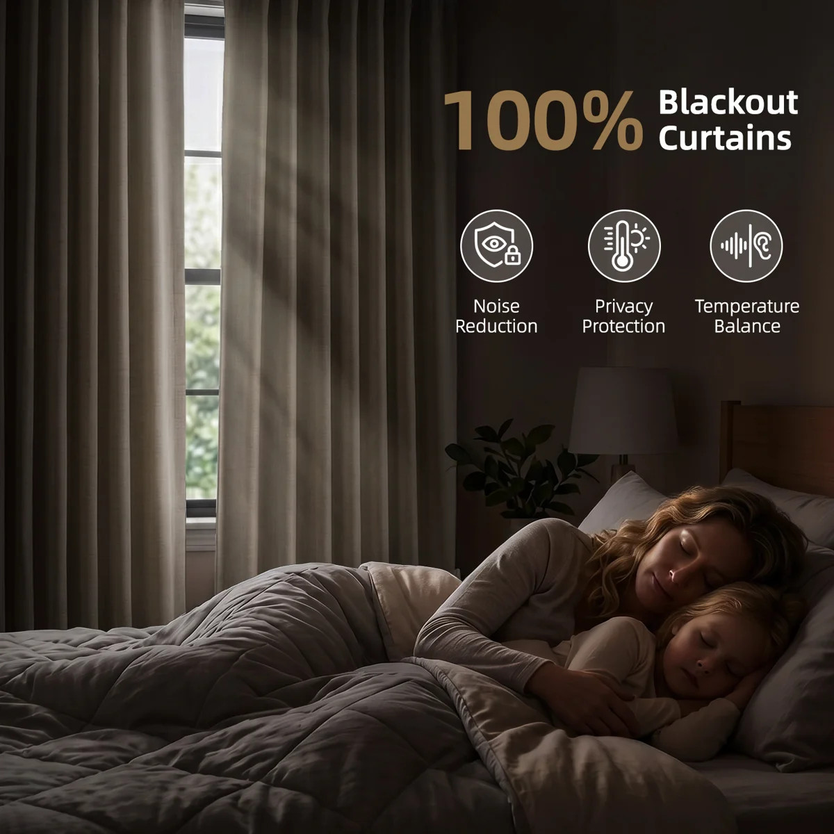 Graciella Thermal Insulated Faux Linen Textured 100% Blackout Curtains for Bedroom Living Room Ba... | Wayfair North America