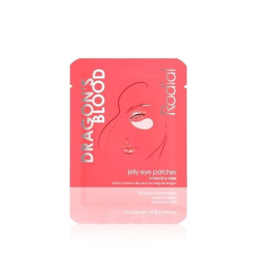 Rodial Dragon's Blood Jelly Eye Patches (1 Sachet), Elasticity and Firmness, Hyaluronic acid and ... | Amazon (US)