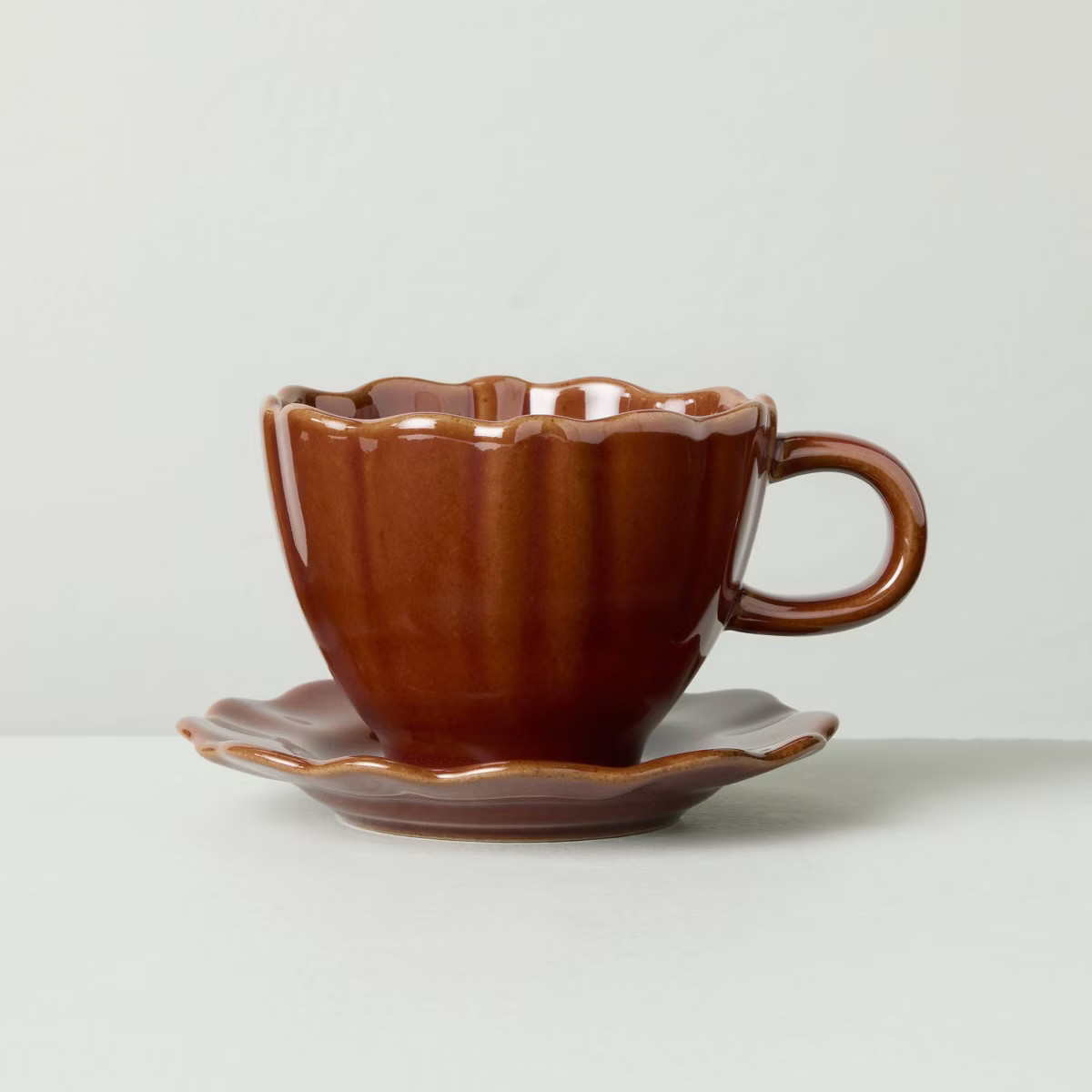 5oz Scalloped Stoneware Espresso Cup - Hearth & Hand™ with Magnolia | Target