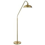 Henn&Hart Krouse 66.25" Tall Floor Lamp with Metal Shade in Brushed Brass, Floor Lamp for Home Offic | Amazon (US)
