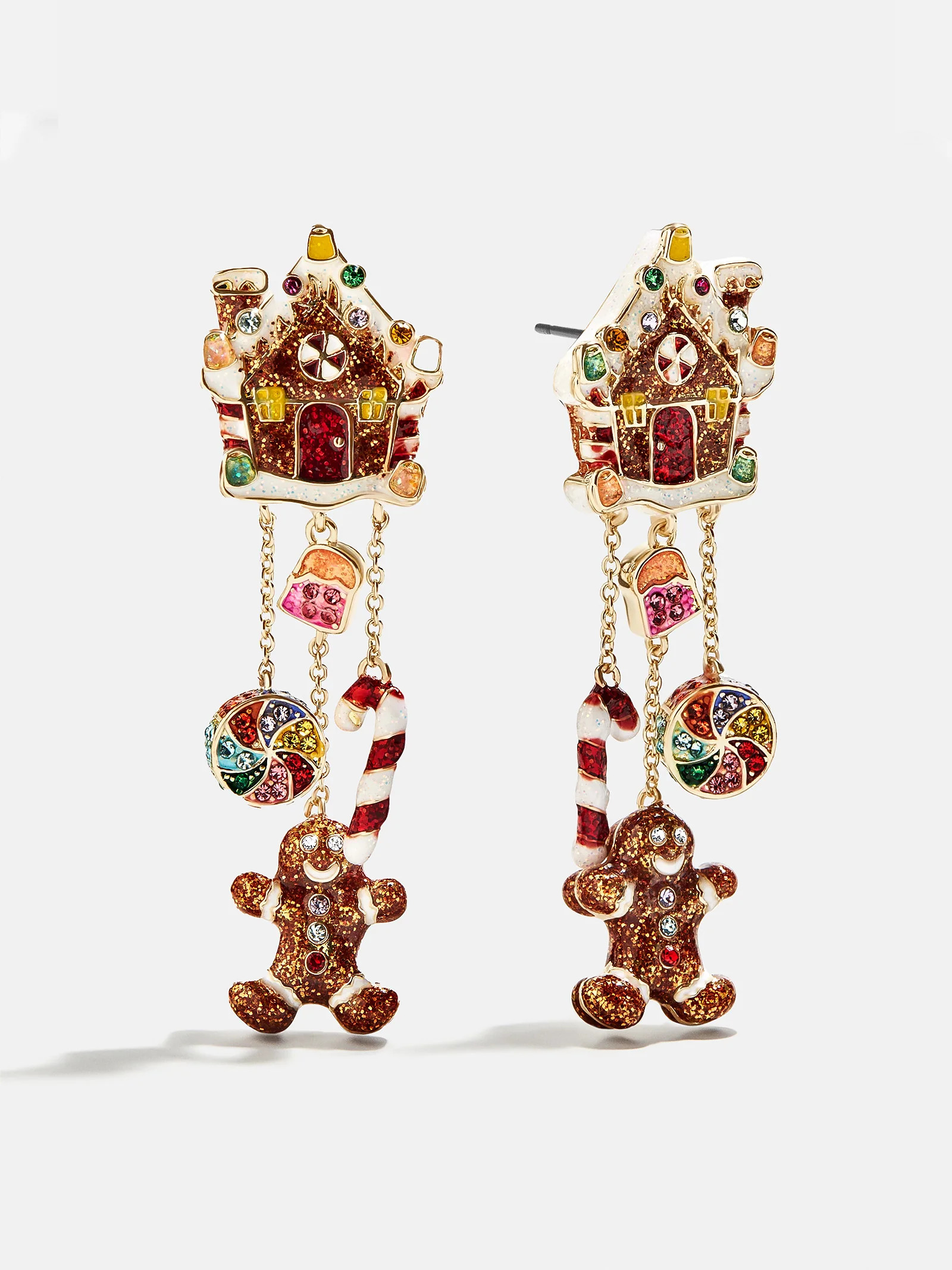 Santa's Favorite Earrings - Gingerbread House | BaubleBar