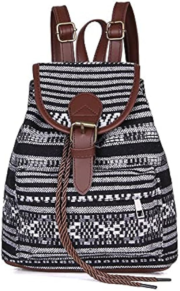 Backpack Bohemian Casual Rucksack Vintage Travel Small Bags for Shopping Dating Party Holiday Tra... | Amazon (UK)