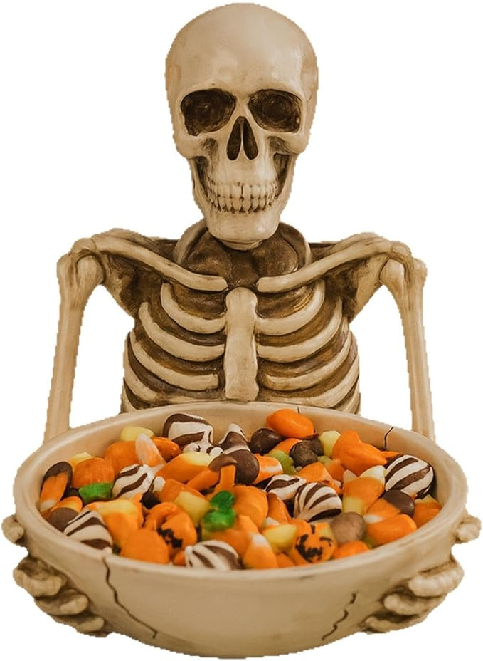 Skeleton Ornaments Home Decor Desktop Sculpture Key Storage Tray Living Room Wine Cabinet Handicr... | Amazon (US)