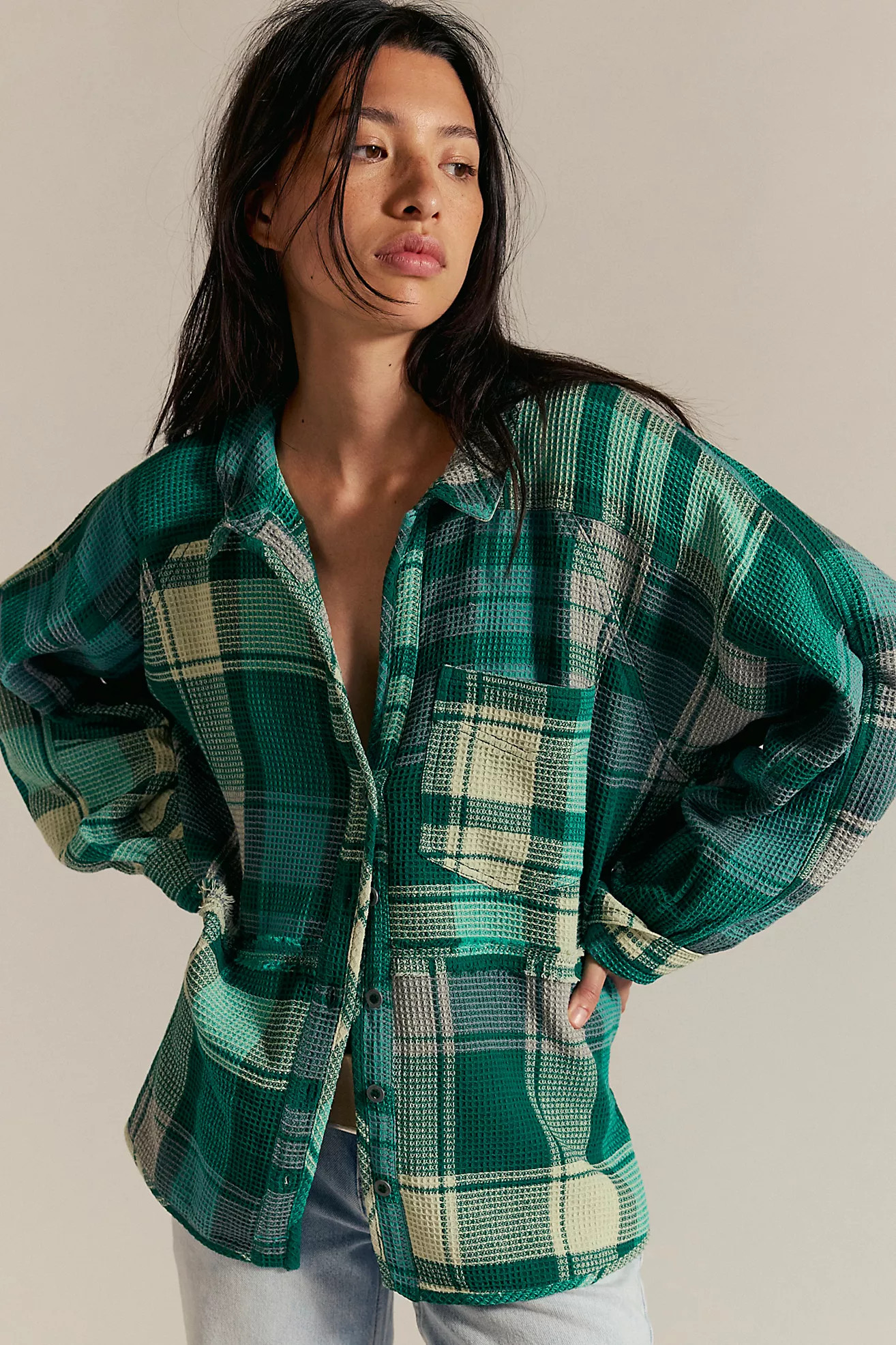 We The Free Cozy In Plaid Shirt | Free People (Global - UK&FR Excluded)