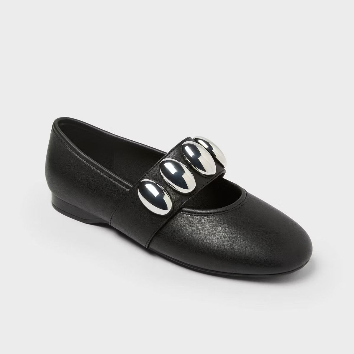Women’s Genevieve Oversized Dome Stud Mary Jane Flats with Memory Foam Insole – A New day™ ... | Target