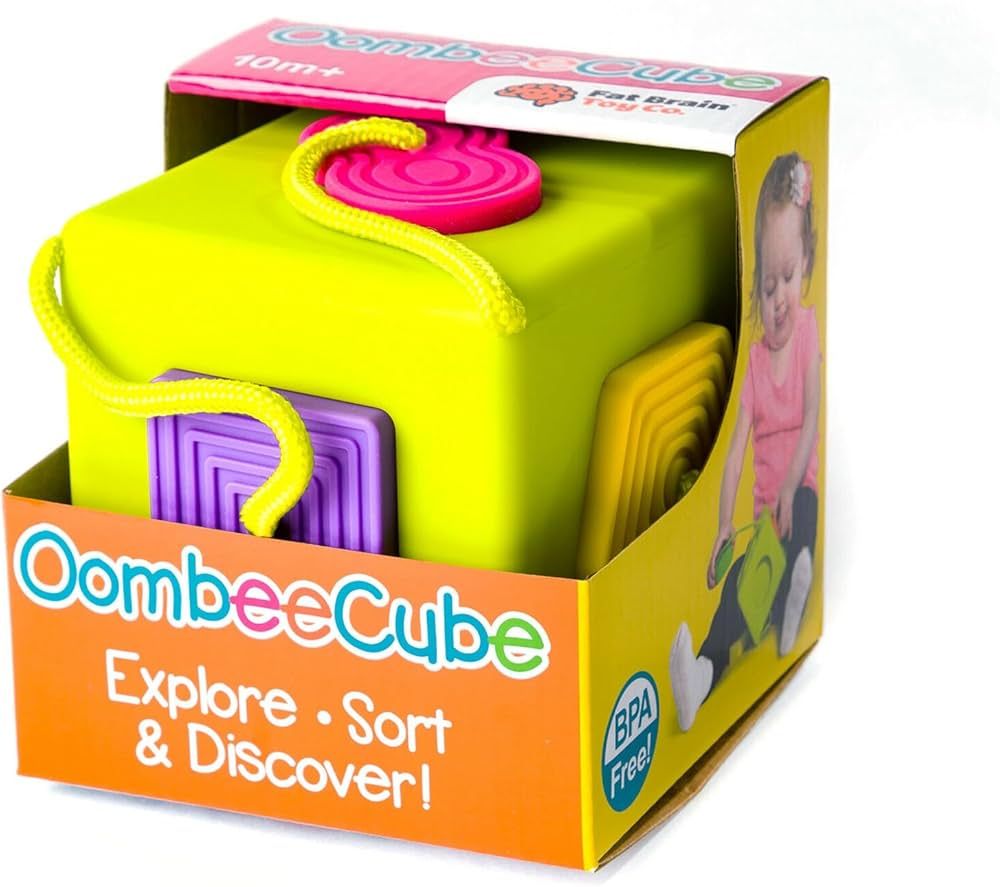 Fat Brain Toys OombeeCube - Travel-Friendly Shape-Sorter for Babies & Toddlers | Amazon (US)