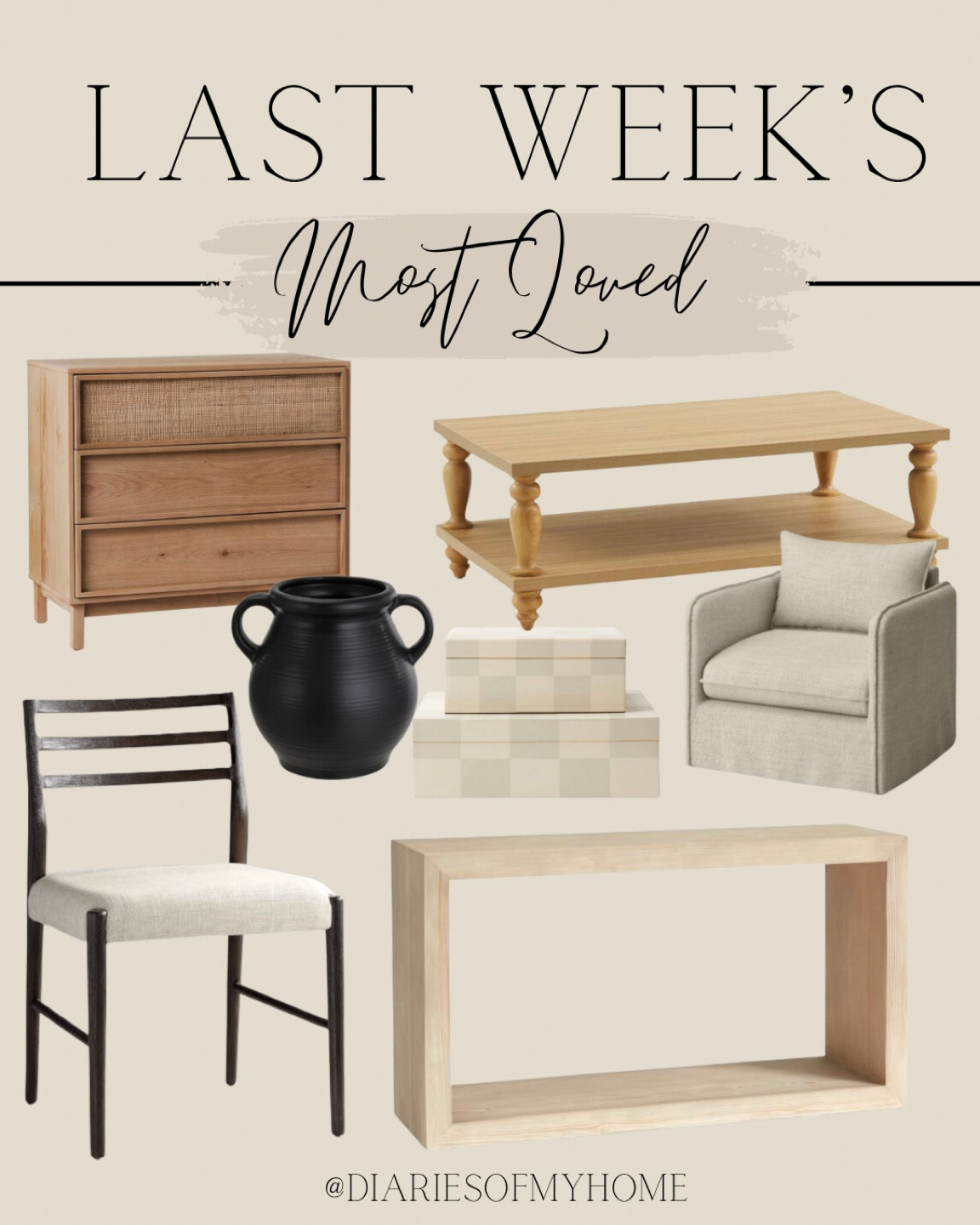 Last Week’s Bestsellers 🤍 #mostloved #bestsellers #topsellers #followerfavorites


#entryway #entrywayideas #entrytable #walmarthomedecor #walmartfinds #walmartdecor #chair #diningchair #bedroomdresser #dresser #coffeetable #boxes #mcgee #thresholdmcgee #neutraldecor #walmartfurniture #homeblogger #homedecor #interiors #interiorstyling #latina #dallas #shopping #productroundup #homefavorites #forthehome #budgetfriendly #budgetdecor #transitional #modernclassic #organicmodern 

#LTKhome #LTKstyletip #LTKSeasonal