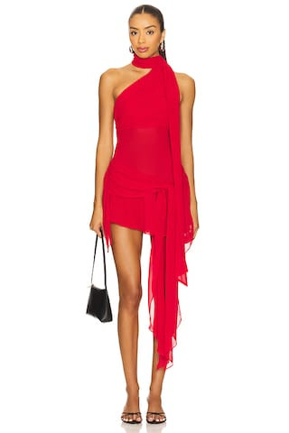 GUIZIO Cyrielle Dress in Red Love from Revolve.com | Revolve Clothing (Global)