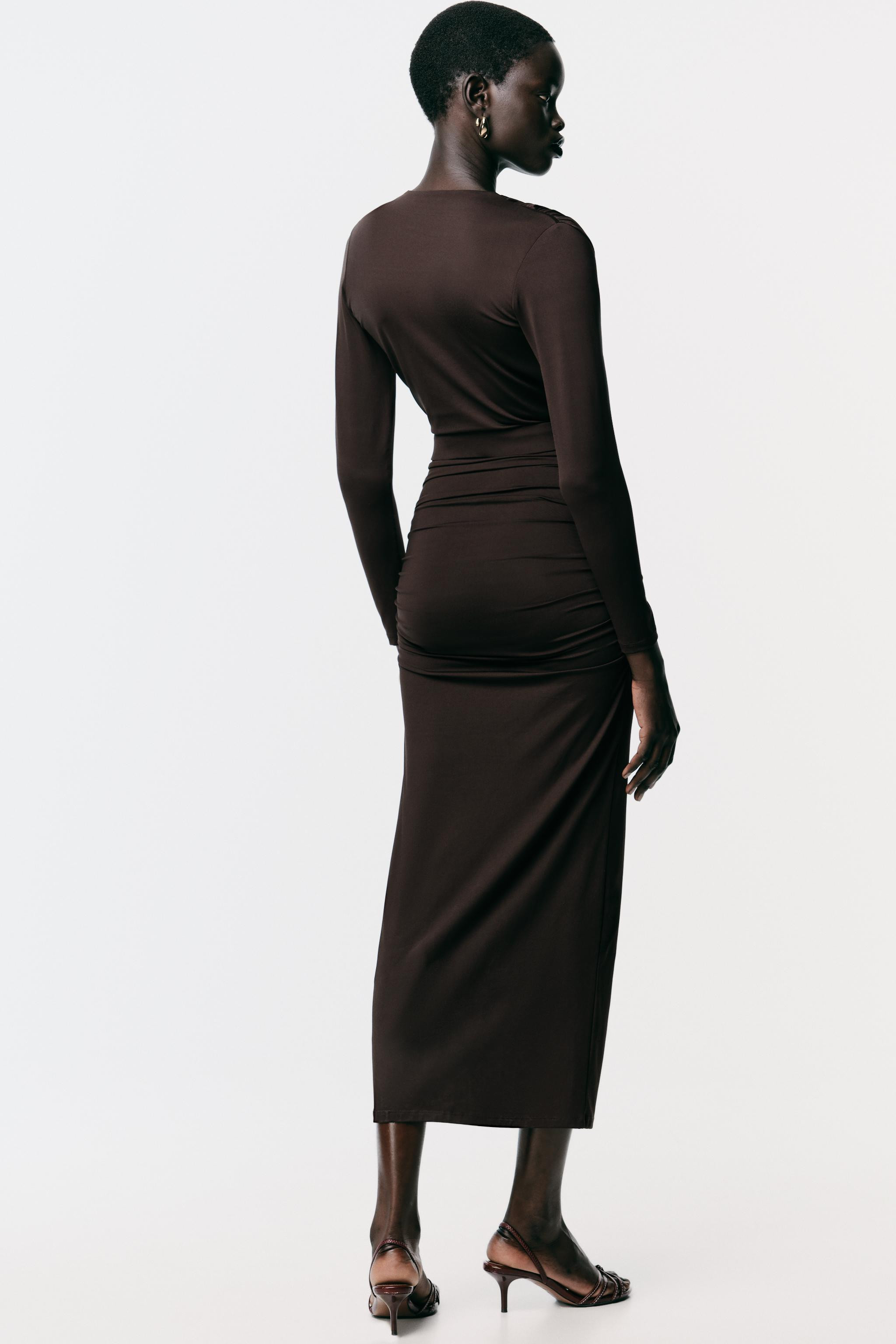 POLYAMIDE DRESS WITH HARDWARE BELT | Zara US