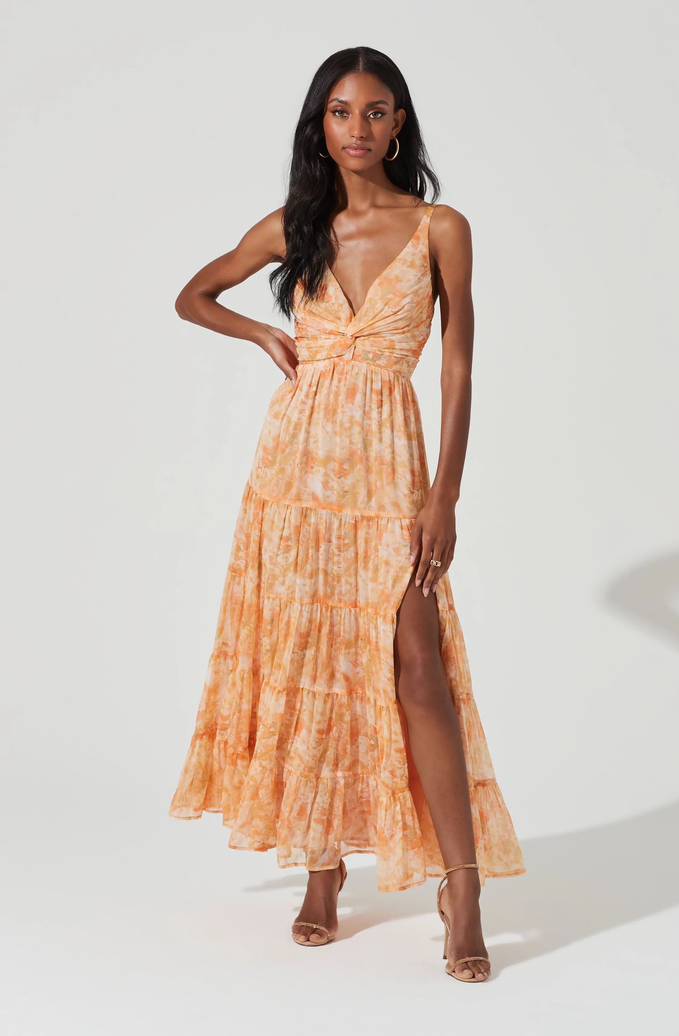 Elsa Floral Tiered Maxi Dress | ASTR The Label (US)