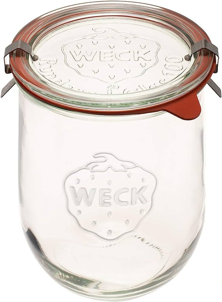 Weck Tulip Jar - Sour Dough Starter Jars for Sourdough - 1 x WECK 745 Large Clear Jar with Wide M... | Amazon (US)