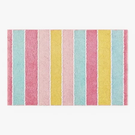 Mainstays Kids Rainbow Stripe Bath Rug, 32" x 20" | Walmart (US)