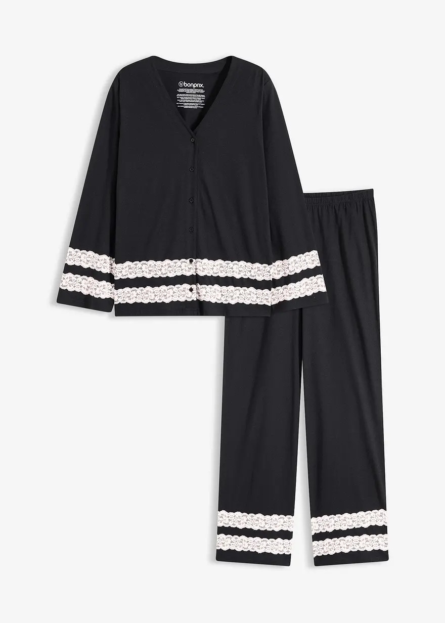 Pyjama aus softem Viskose-Mix | Bonprix DE