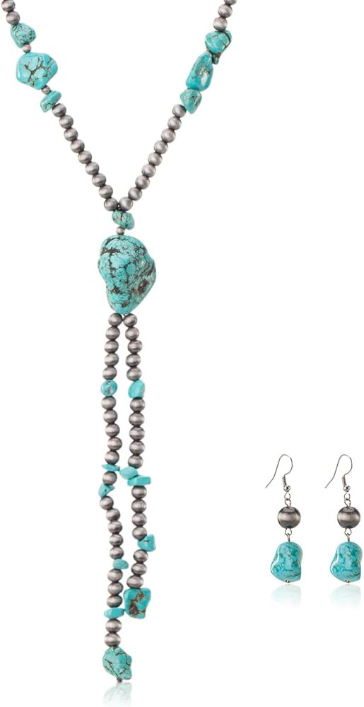 Montana West Rustic Couture's Western Jewelry Set for Women Cowgirl Vintage Western Necklace Earr... | Amazon (US)