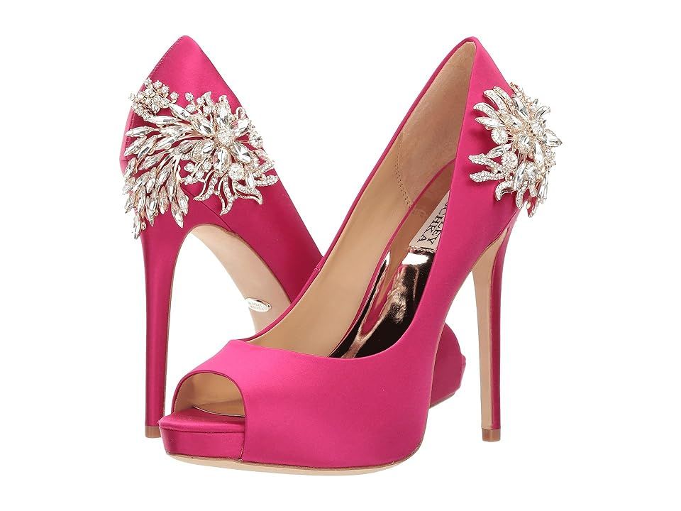 Badgley Mischka Marcia (Hot Pink Satin) High Heels | 6pm