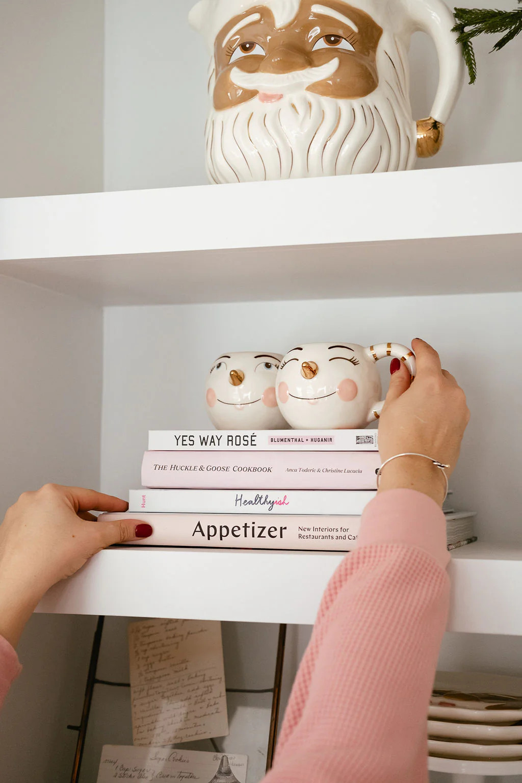 Holly Jolly Snowman Mug | Pink Antlers