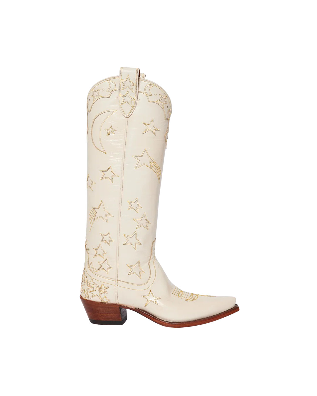 Margretta Cr\u00e8me | Luxury Fashion Women's Cowboy Boots | Miron Crosby | Miron Crosby