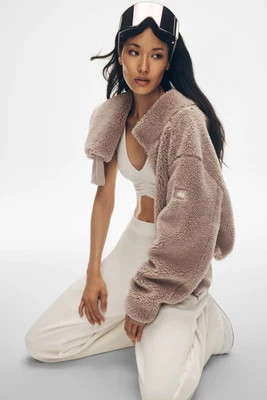 ALO | Foxy Sherpa Jacket in Chai Latte Brown, Size: XS | Alo Yoga
