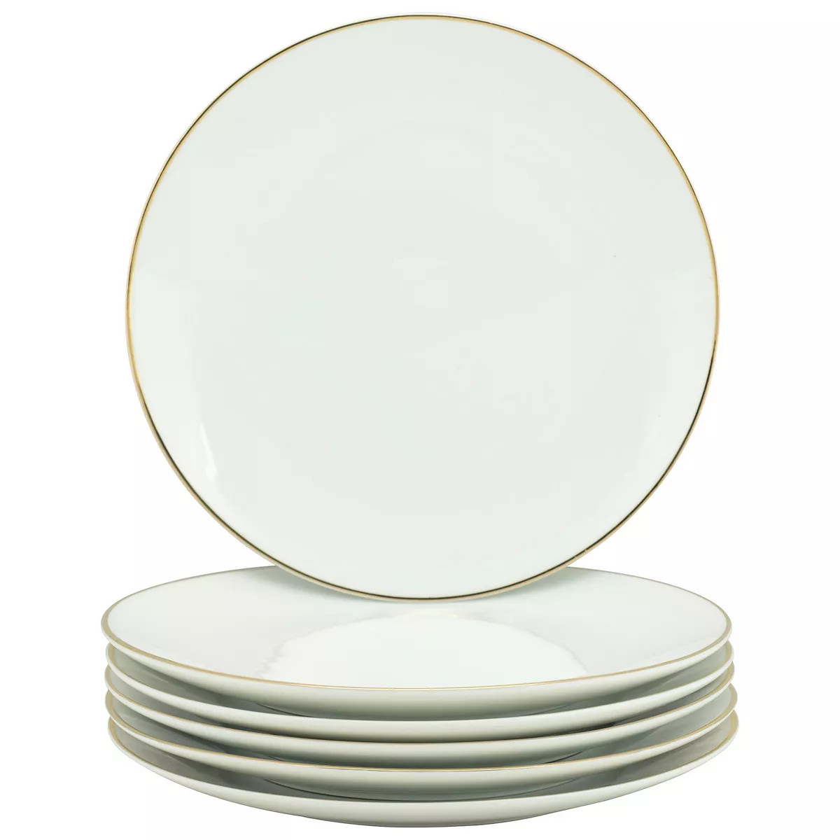 10 Strawberry Street Coupe Gold Line 6-pc. Luncheon Plate Set | Kohl's