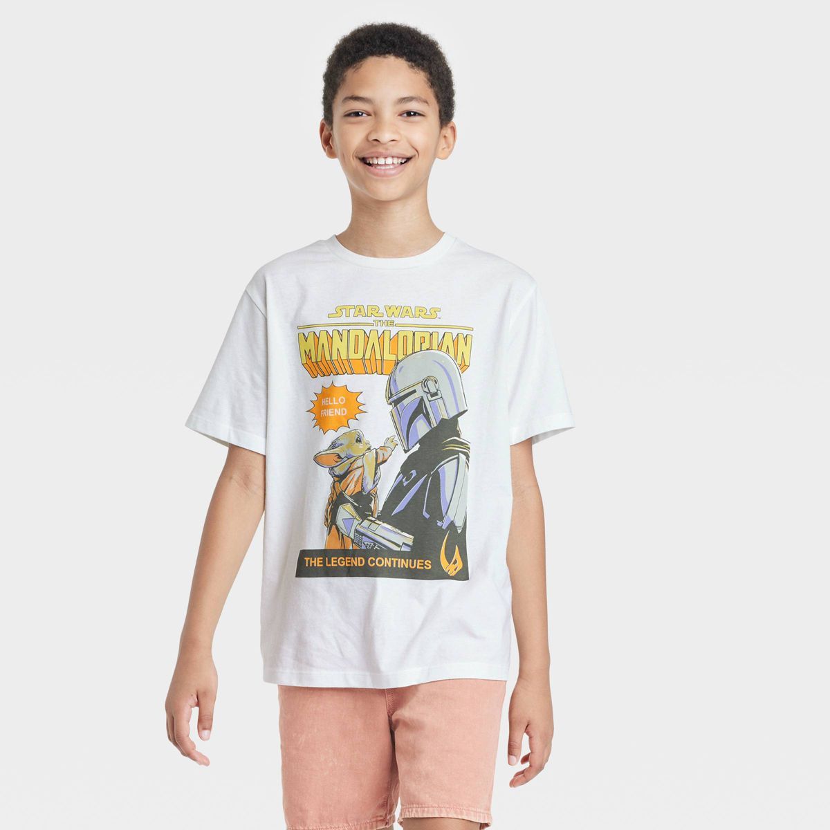 Boys' Mandalorian Short Sleeve Graphic T-Shirt - art class™ Black | Target
