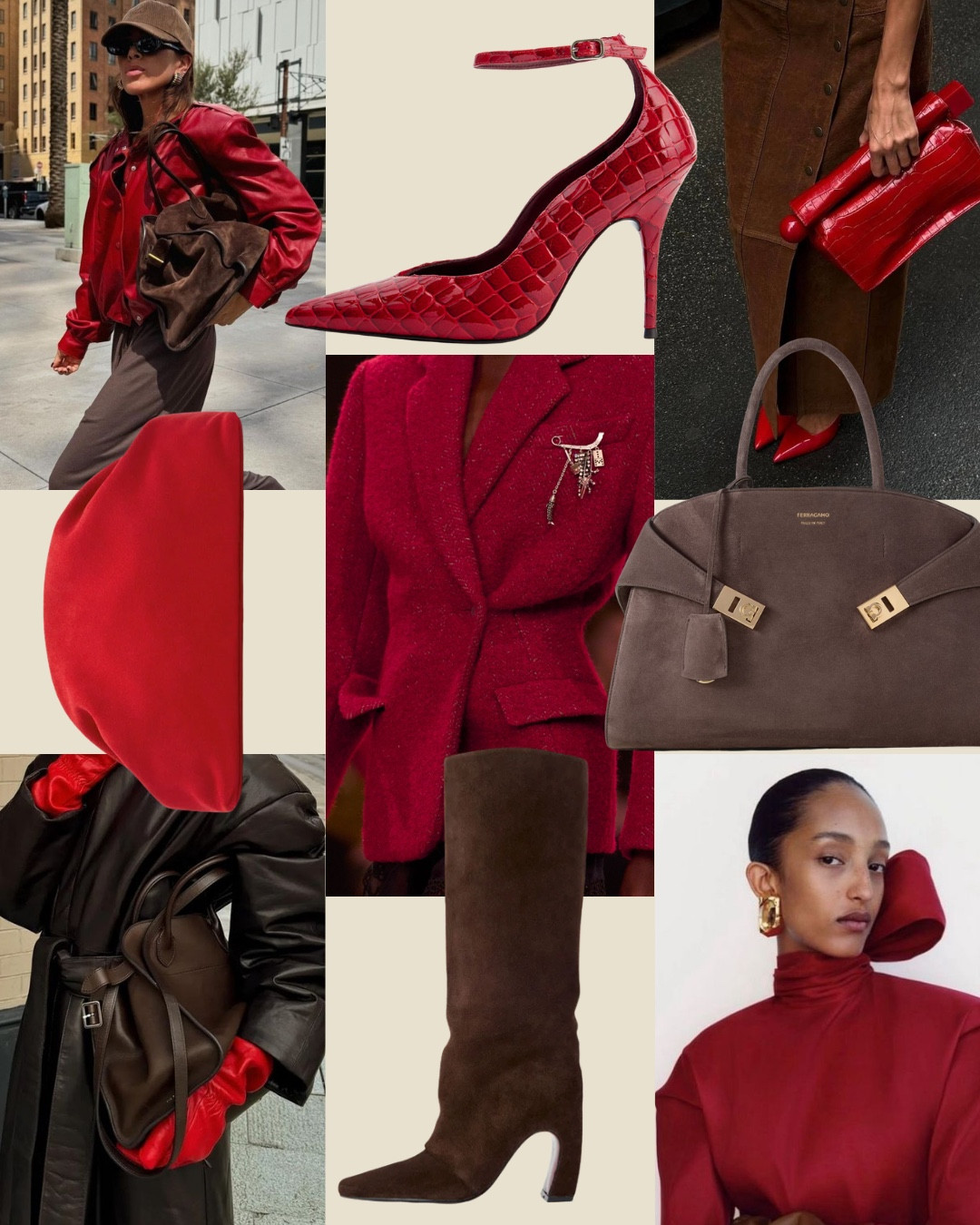 Chocolate and red 

The perfect AW colour combo 

#LTKstyletip #LTKaustralia