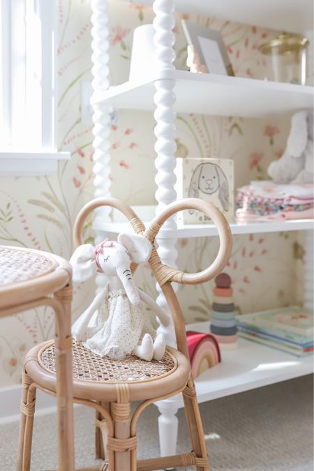 We envision lots of tea parties here! The bow detail on this chair is too darling for a baby girl’s room. This and more nursery details on @LTK

#LTKhome