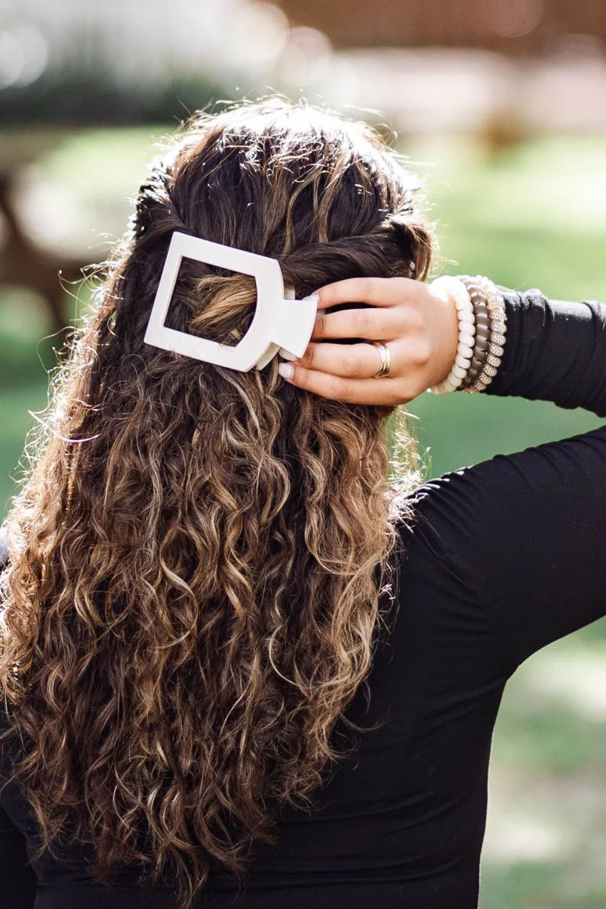 Toasted Large Flat Square Hair Clip | TELETIES