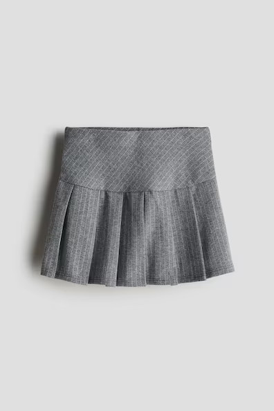 H & M - Pleated Skirt - Gray | H&M (US + CA)