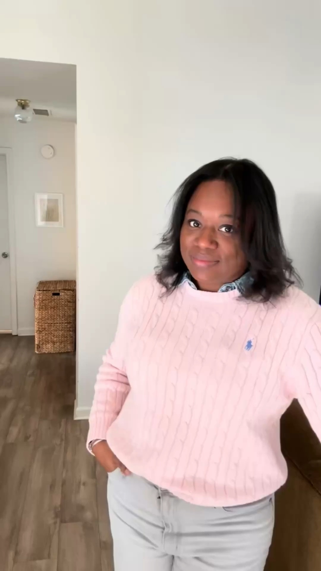 It is officially freezing in ATL, so I’m channeling that new Ralph Lauren FW26 energy to stay warm. Layered my favorite pink cable knit over chambray—business on top, sneakers on the bottom because we’re always rushing out the door! #RLFW26
#RalphLauren
#StrawberryMilkshakeJordans
#SundayOOTD
#LTKvideo

#LTKootd #LTKgrwm #LTKOver40