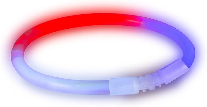 Windy City Novelties 50 Pack Tri-Color Glow Bracelets - Light Up Accessories for 4th of July Part... | Amazon (US)