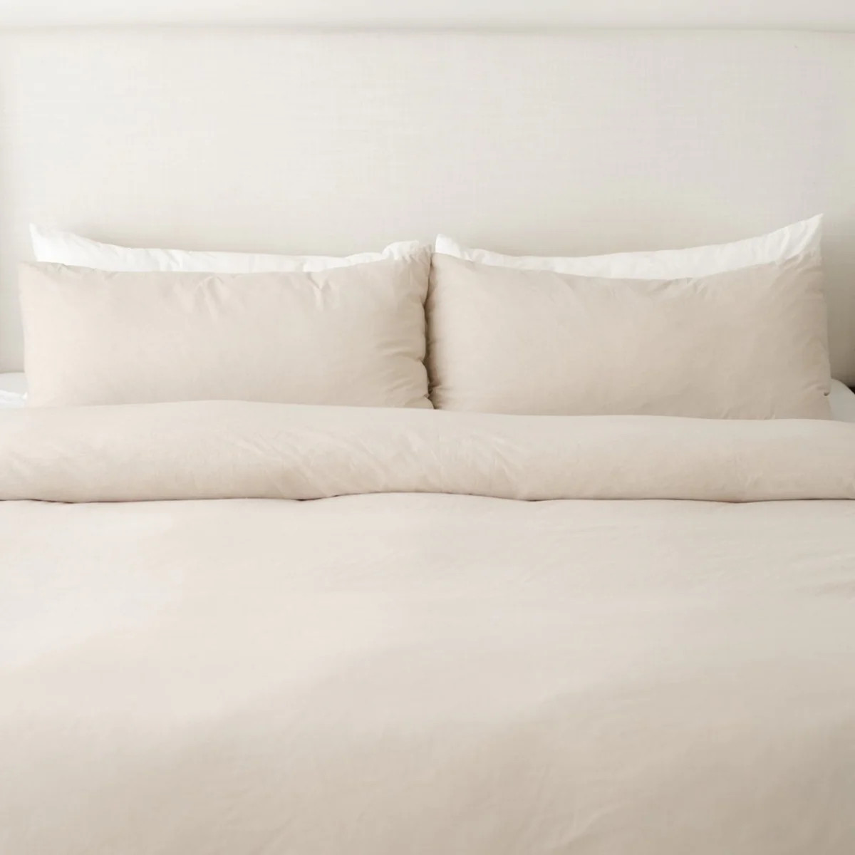 King Duvet Cover in Beige | Woven Nook