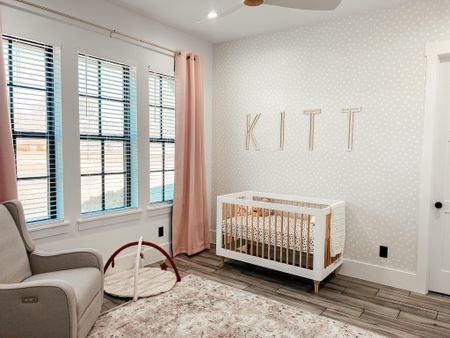 Nursery. Girls nursery. Wallpaper. Crib  

#LTKhome #LTKbaby #LTKfamily