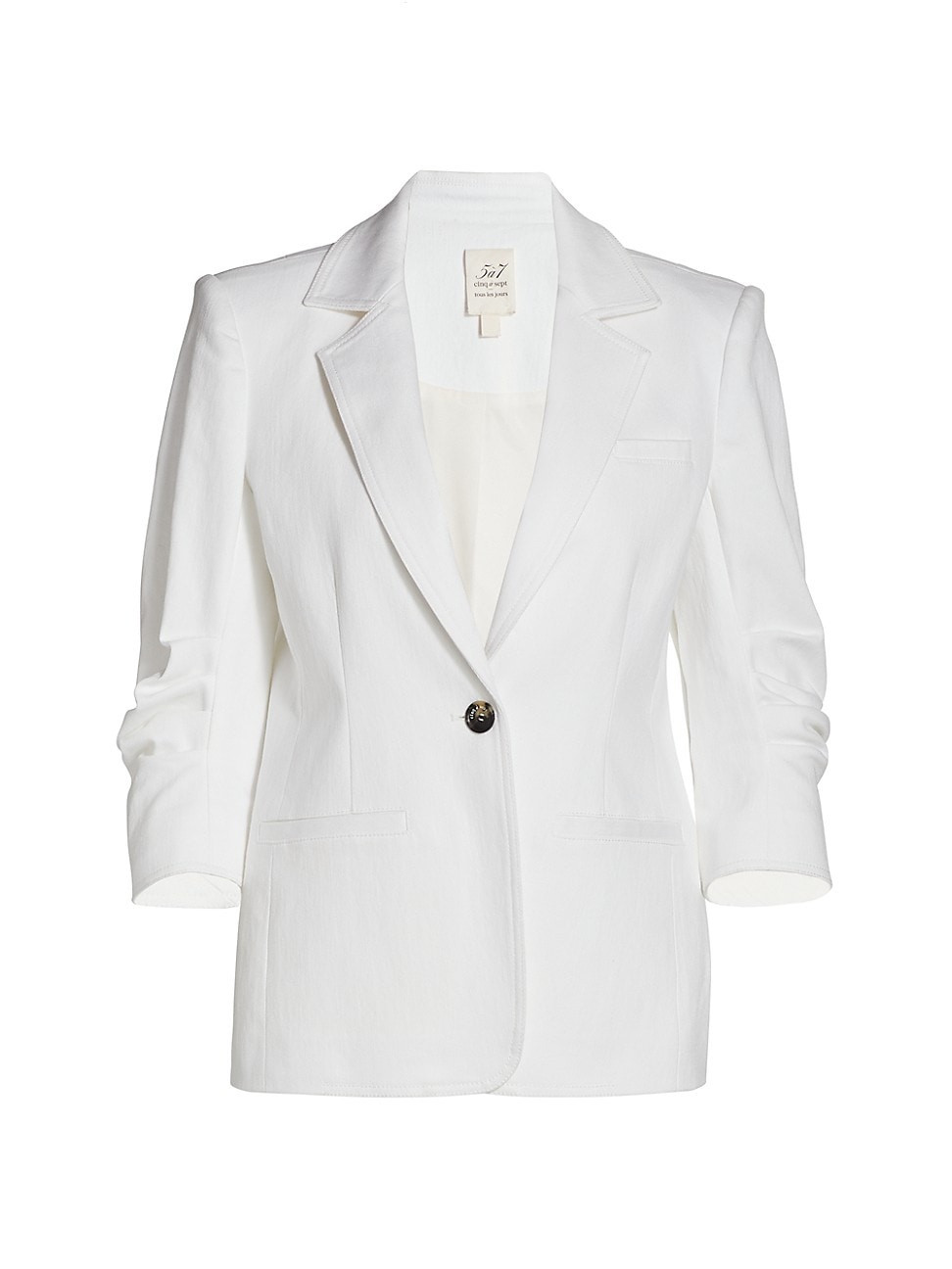 Women's Khloe Denim Blazer - White - Size 6 | Saks Fifth Avenue